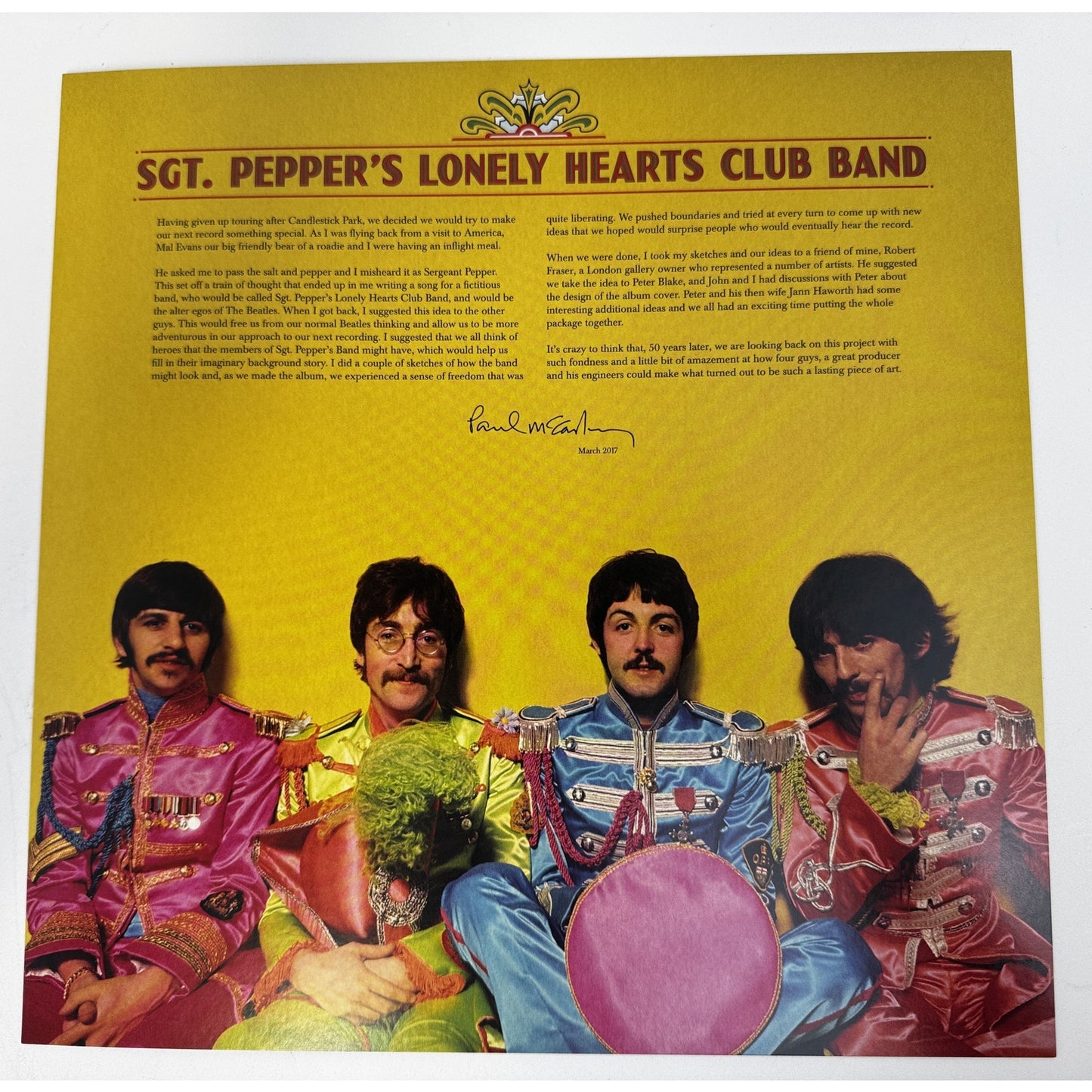 The Beatles – Sgt. Pepper's Lonely Hearts Club Band (2017 50th Anniversary 2xLP Vinyl, Half-Speed Mastered, NM)