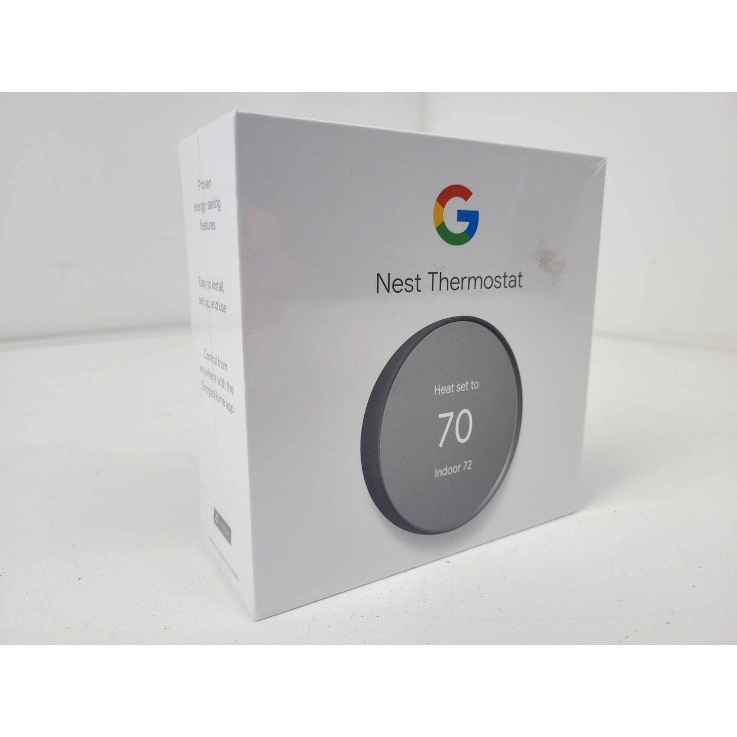Google Nest Smart Programmable Thermostat Charcoal Color New Sealed Condition