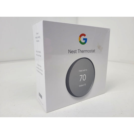 Google Nest Smart Programmable Thermostat Charcoal Color New Sealed Condition