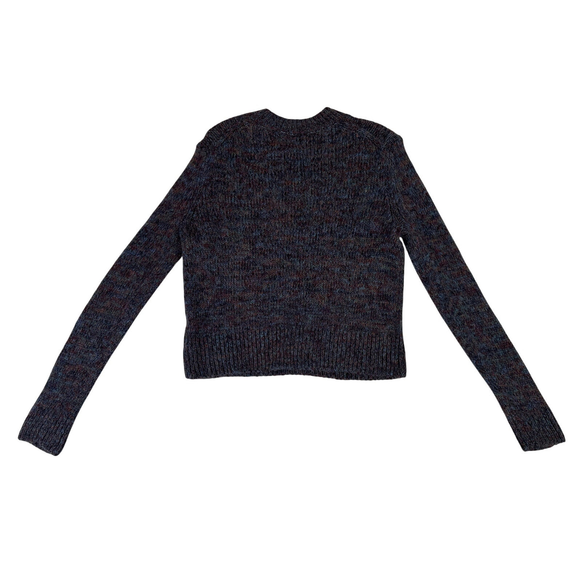 Vince Purple Marled Alpaca-Blend Crew-Neck Sweater Women's Sz M