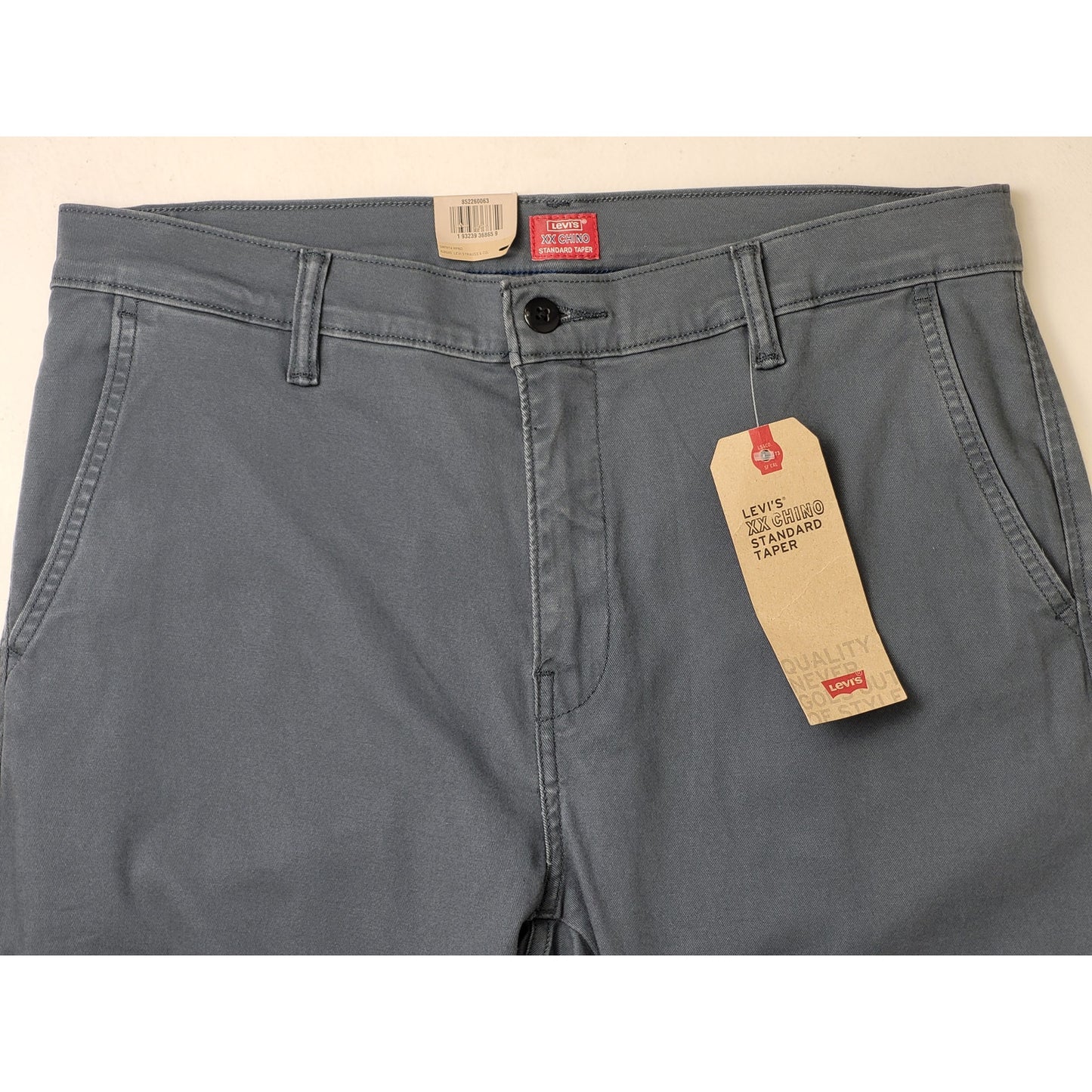 Levi's XX Chino Standard Taper Slate Blue Pants Men's Sz 34" x 32"