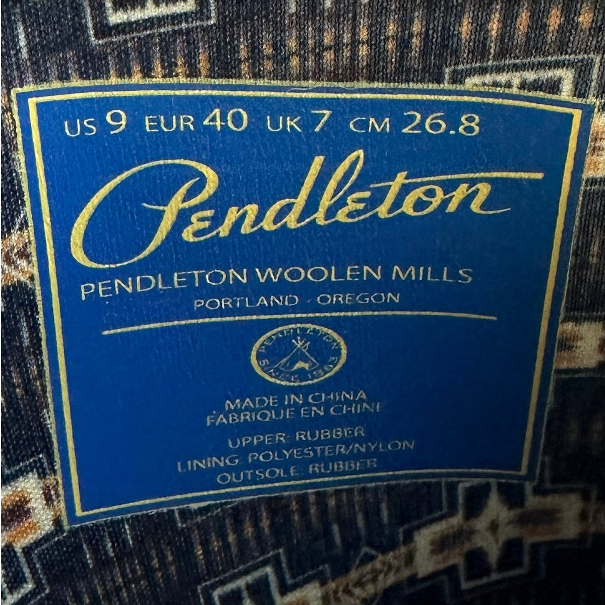 Pendleton Heritage Falcon Cove Short Rain Boots Women's Sz 9