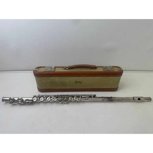 Vintage Artley Silver-Plated Student Flute W/ Original Hard Case | Untested