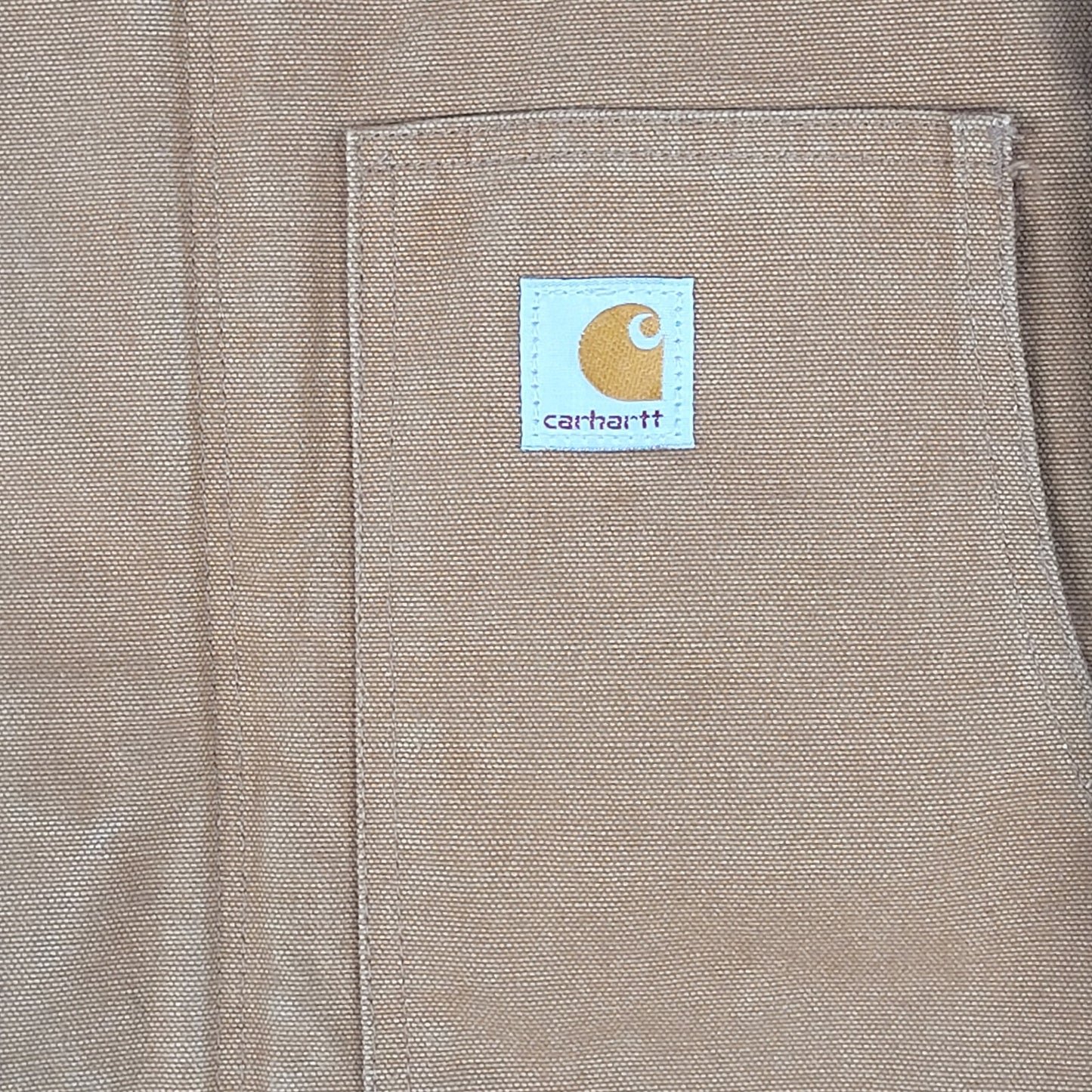 Carhartt J002 BRN Quilt Lined Arctic Jacket Duck Chore Coat Men's Sz M USA