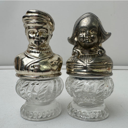 Vintage Guardian Service Dutch Girl & Boy Salt & Pepper Shakers Set