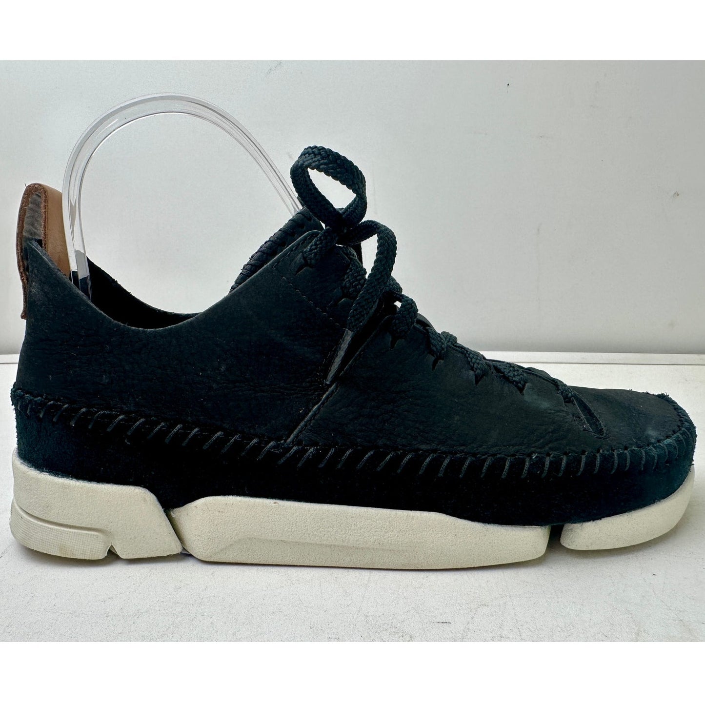 Clarks Originals Trigenic Flex Back Nubuck Leather Moccasin Sneakers Women's Sz 7.5