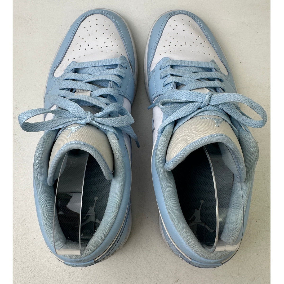 Nike Air Jordan 1 Low Ice Blue / Aluminum Sneakers Women's Sz 10