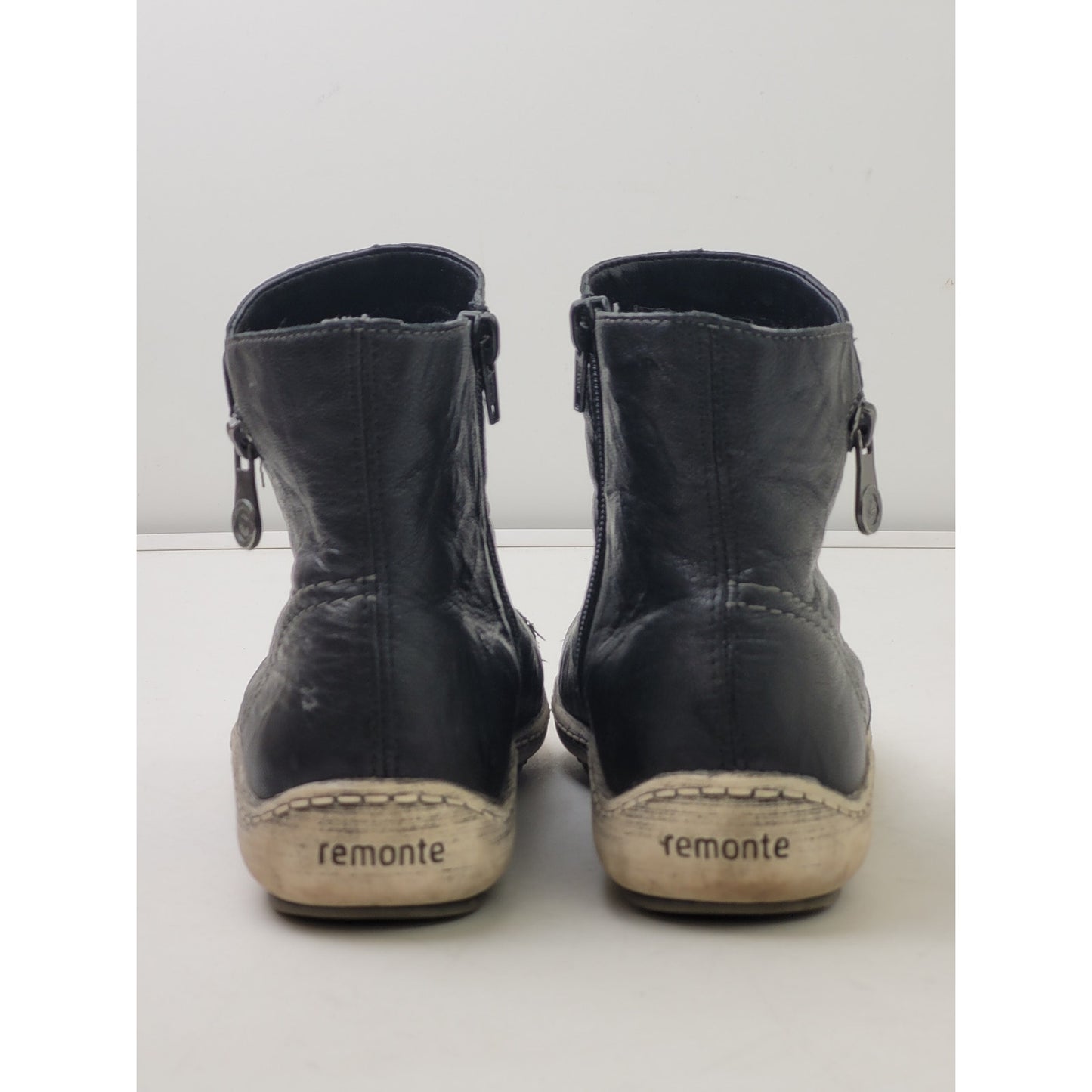 Remonte Women's Liv 86 Ankle Boots Black Leather Women's Sz 38/7.5