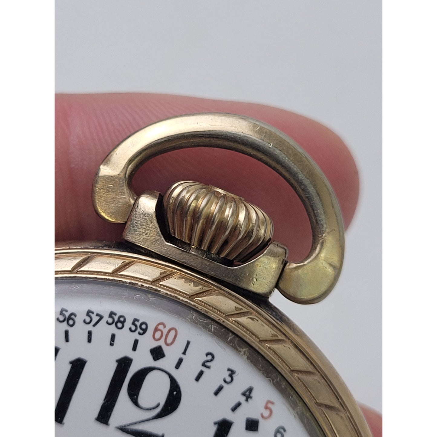 VTG Elgin Railroad-style Pocket Watch Montgomery Dial 15J 10K Rolled Gold Plate
