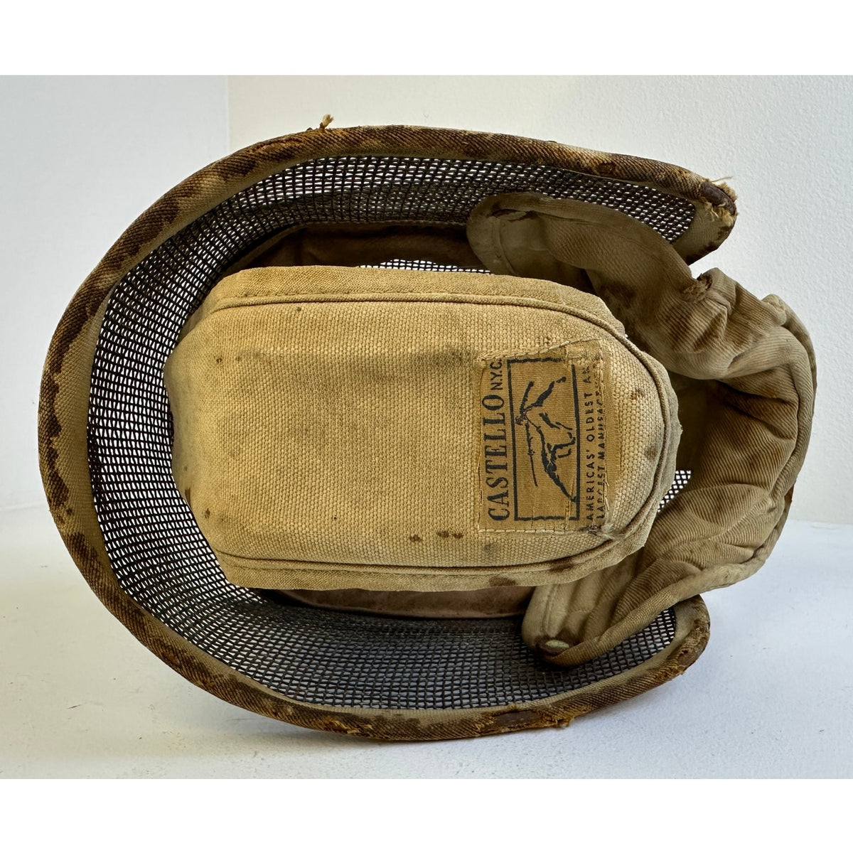 Vintage Castello NYC Fencing Mask & Engraved Italian Foil Sword Set