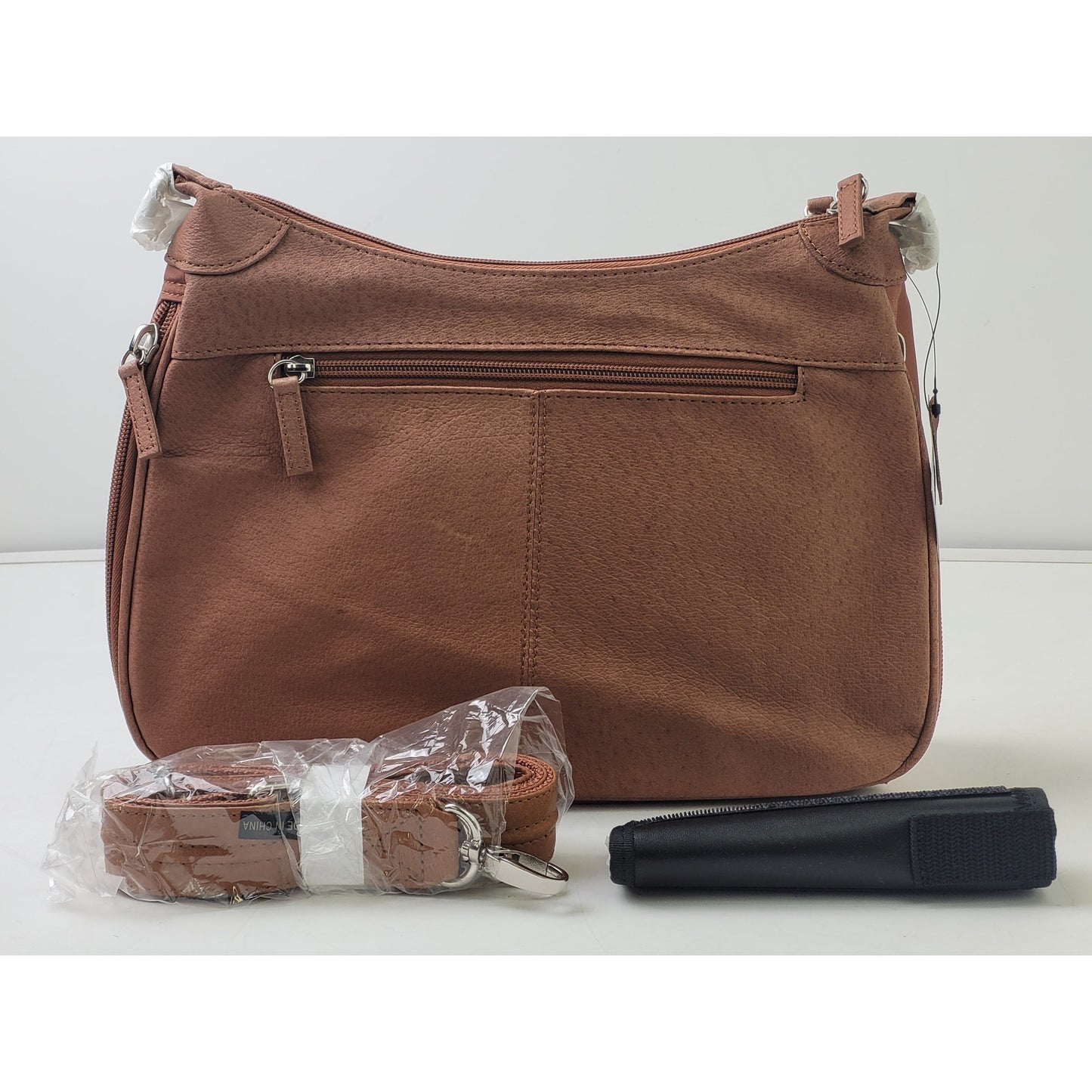 Gun Tote'n Mamas Concealed Carry Tan Leather Hobo Bag NWT