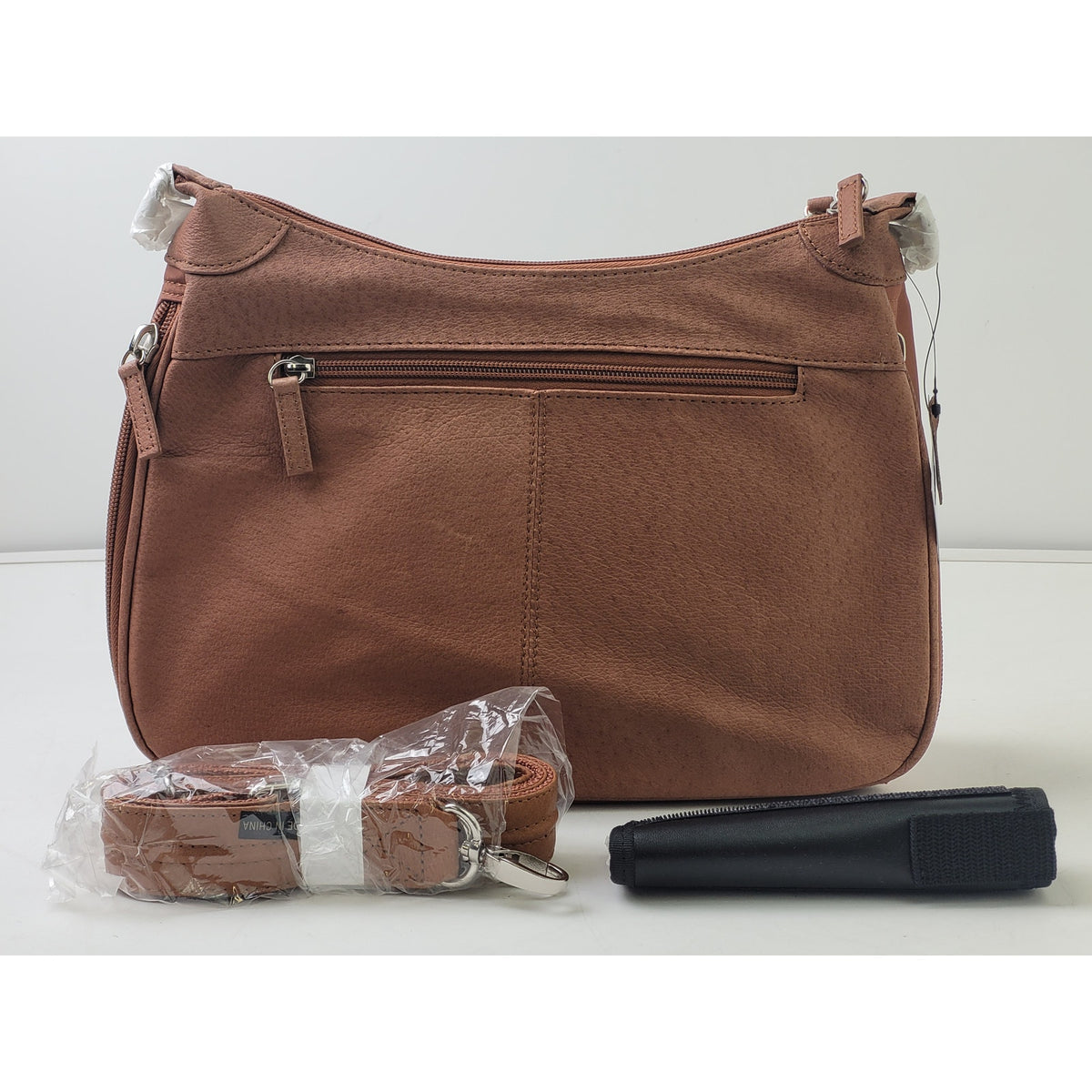 Gun Tote'n Mamas Concealed Carry Tan Leather Hobo Bag NWT
