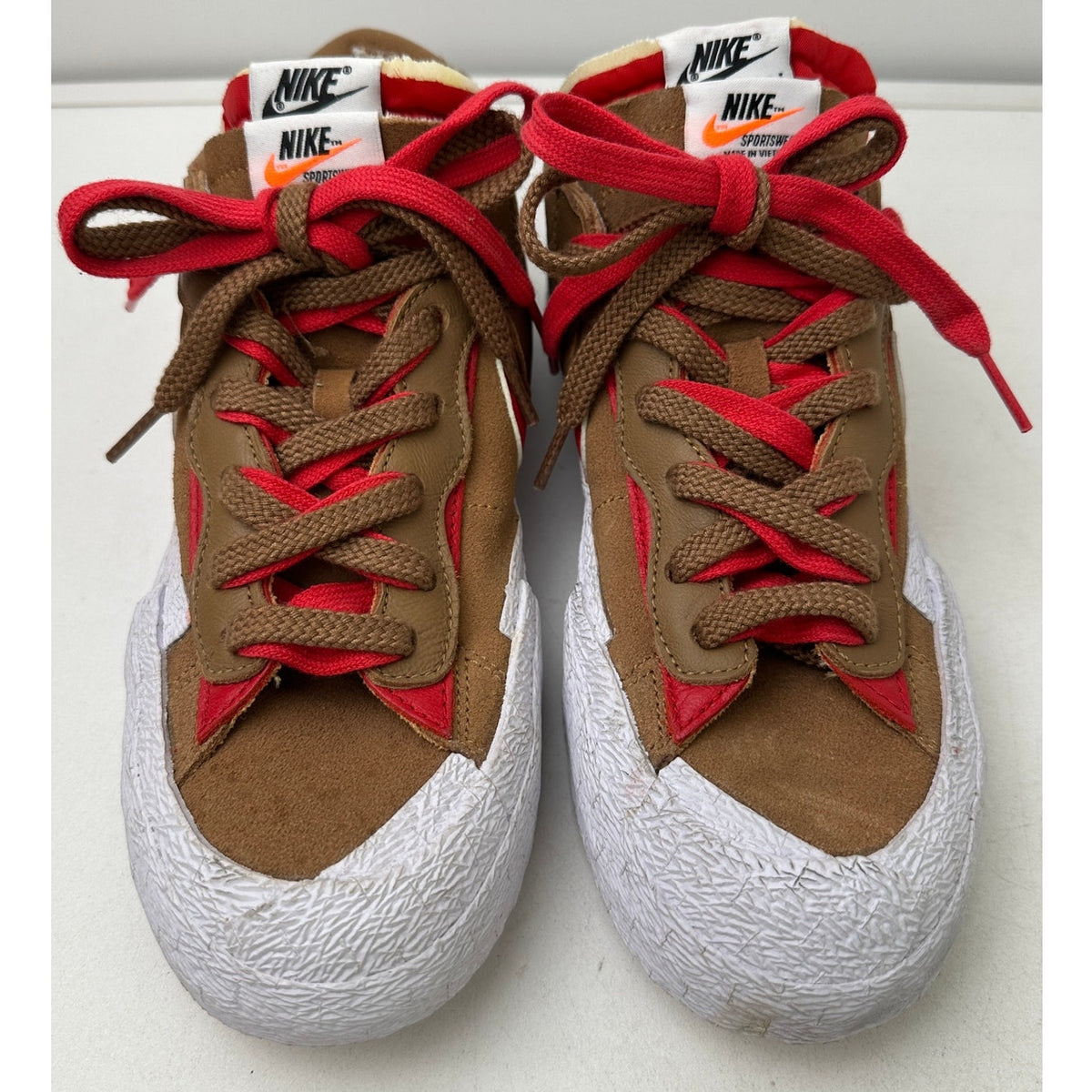 Nike Blazer Low x Sacai British Tan Sneakers Men's Sz 7.5