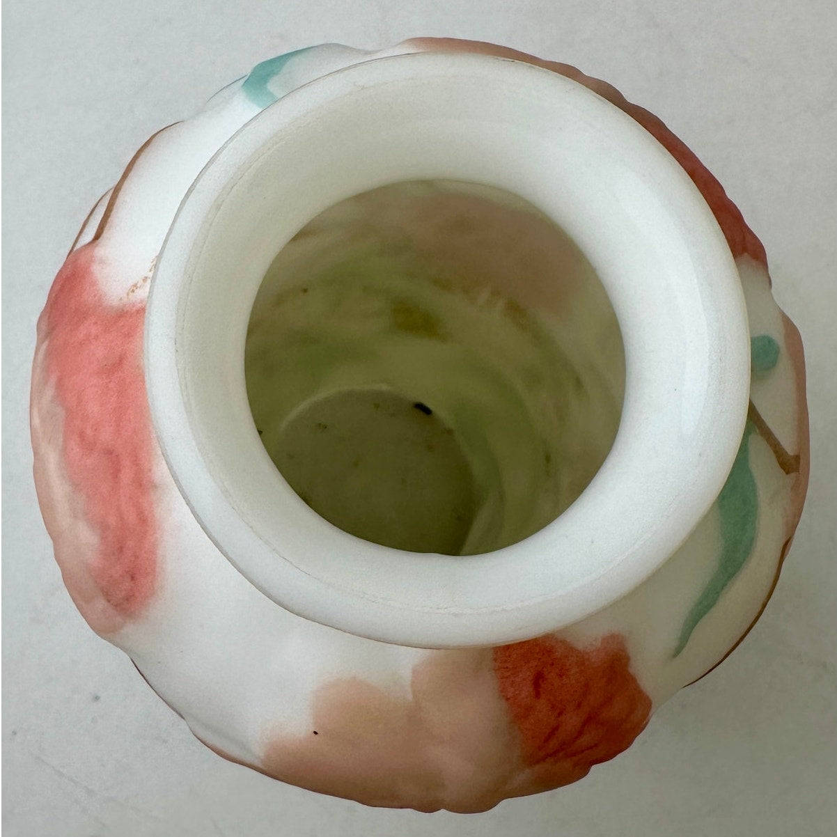 Vintage 1930s Pheonix Consolidated Glass "Bittersweet" Art Deco Vase
