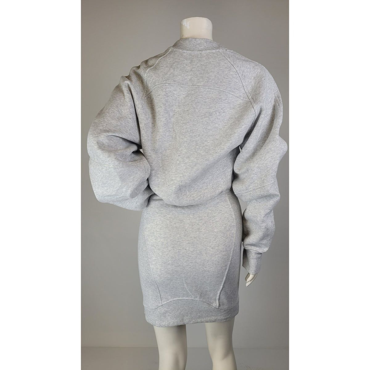 Lululemon Scuba Long Sleeve Dress Heathered Core Ultra Light Grey Women's Sz 4