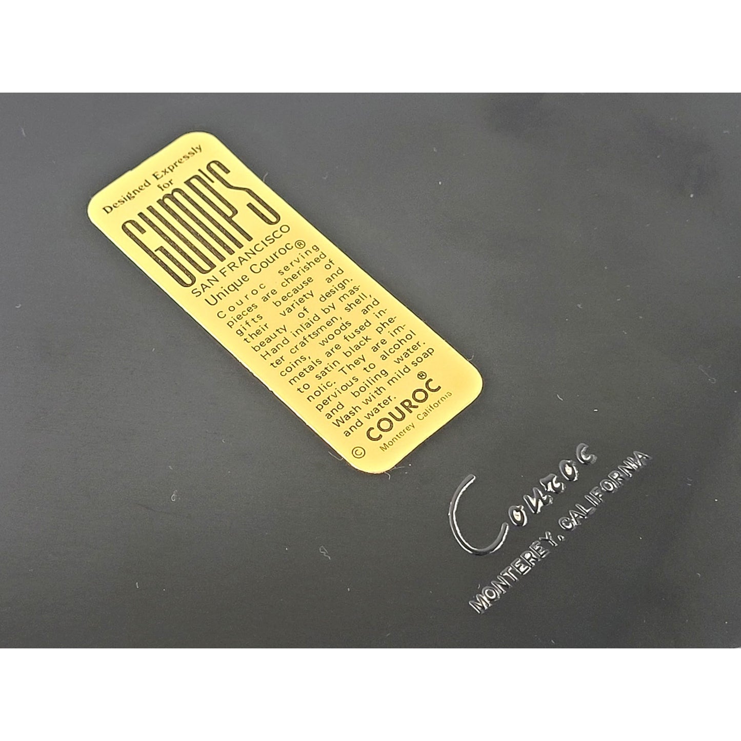 MCM Inlaid Golden Gate Bridge Tray from Couroc 1960s