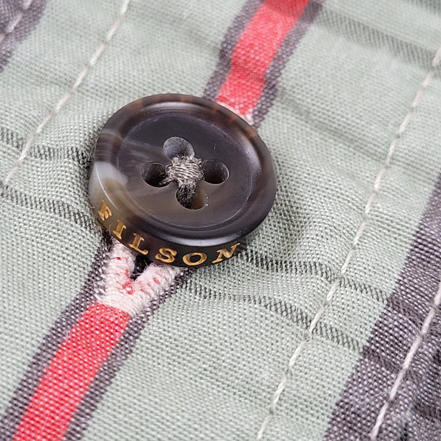 Filson Washed Feather Cloth Shirt | Sage/Olive Plaid | Men's Sz L