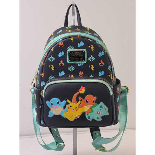 Loungefly Pokemon Starters Summer Convention Exclusive Mini Backpack