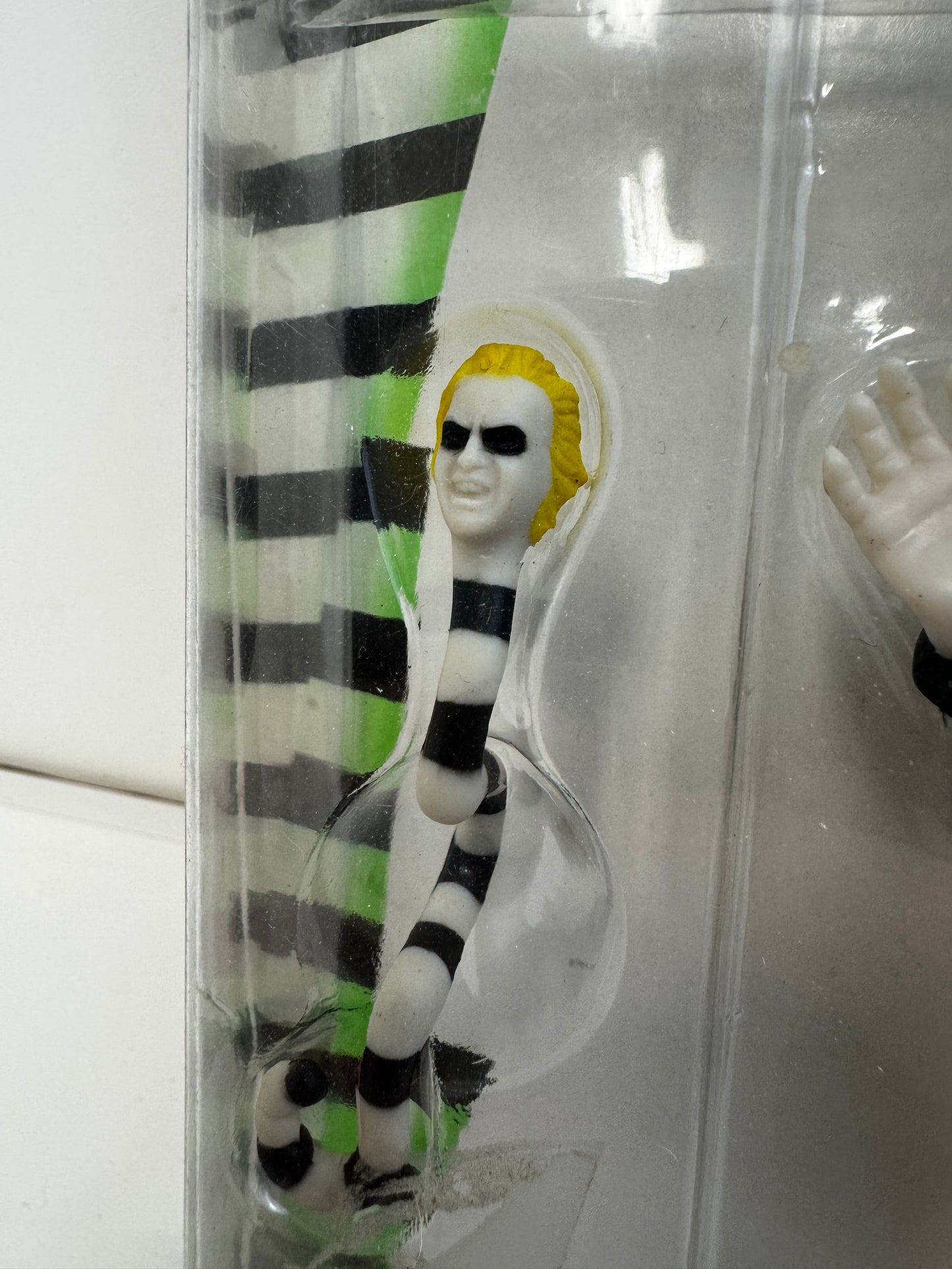 Vintage Beetlejuice Showtime Rotten Rattler Kenner 1989, Worn Packaging