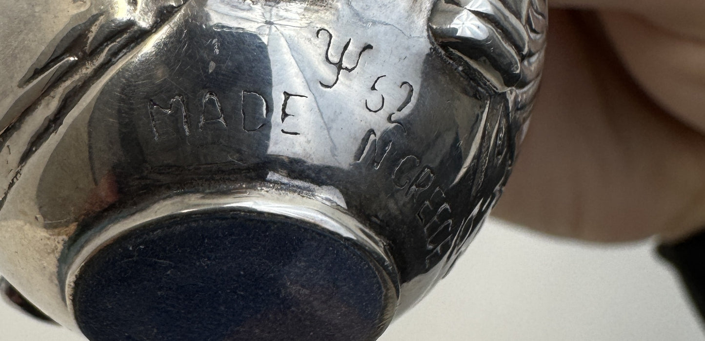 Ag 950 Silver Egg with Biblical Scene Made in Greece