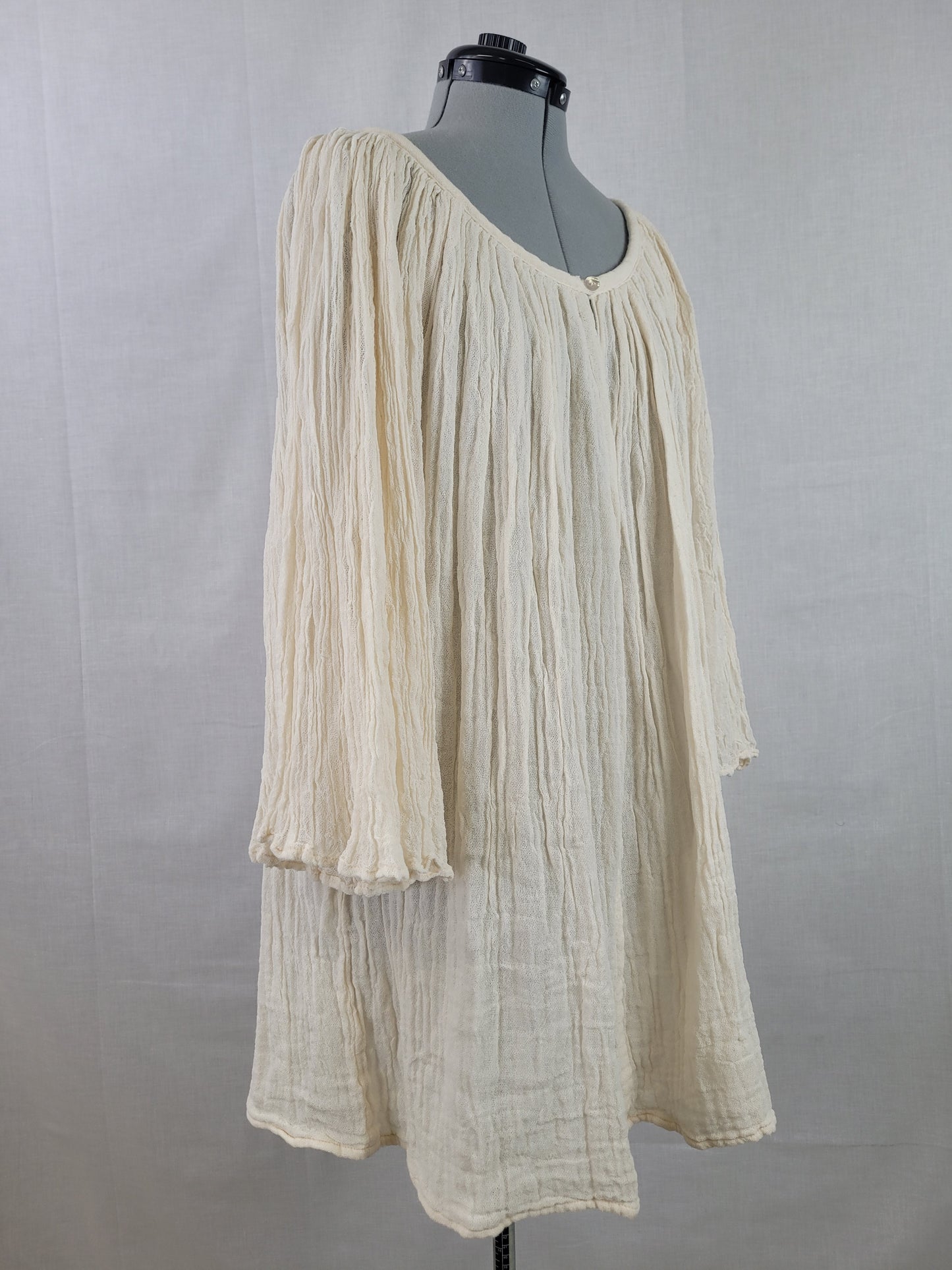 NWT Free People x Jen's Pirate Booty Women's Dress XS/S Ivory Angel Sleeve Boho Retail $220