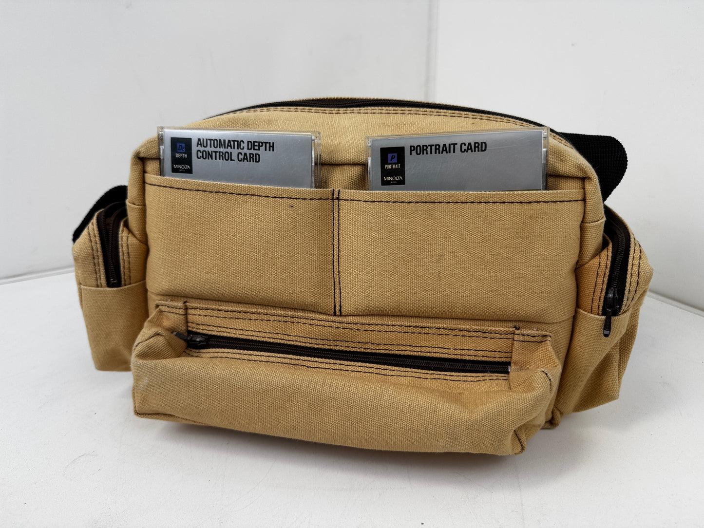 Minolta Dynax 7000i w/ 28-55mm Lens, Portrait/Depth Cards, Manuals & Bag (Untested)