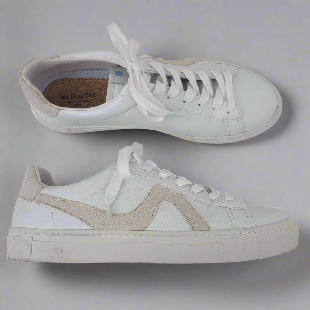 Koio Vegan Pale Blue Dot Wind Shoes Men's Sz 12 Sneaker Business Casual Work