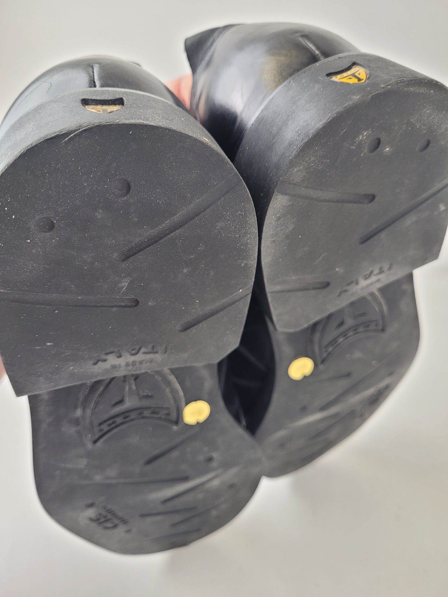 Toschi Luxury Black Leather Open Cutout Shoes Made in Italy Sz 9.5