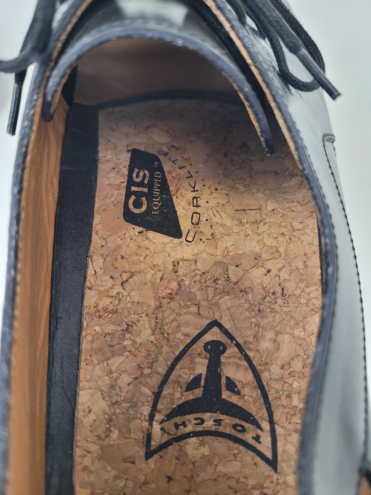 Toschi Luxury Black Leather Open Cutout Shoes Made in Italy Sz 9.5