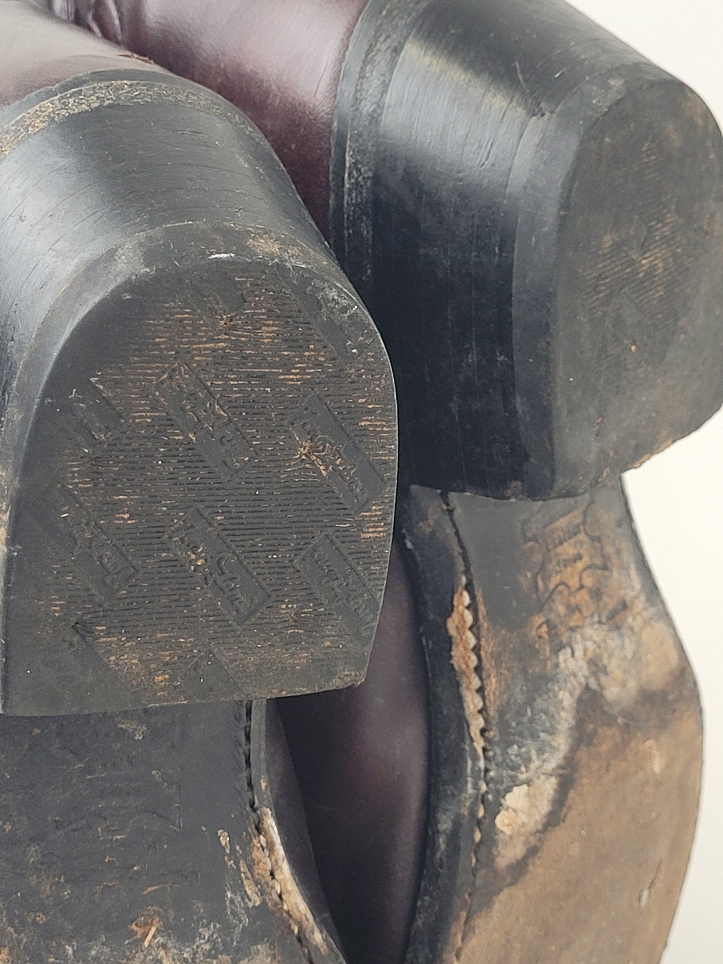 Vintage Tony Lama Brown Leather Cowboy Boots Men's Sz 7.5 EE/Women's Sz 9