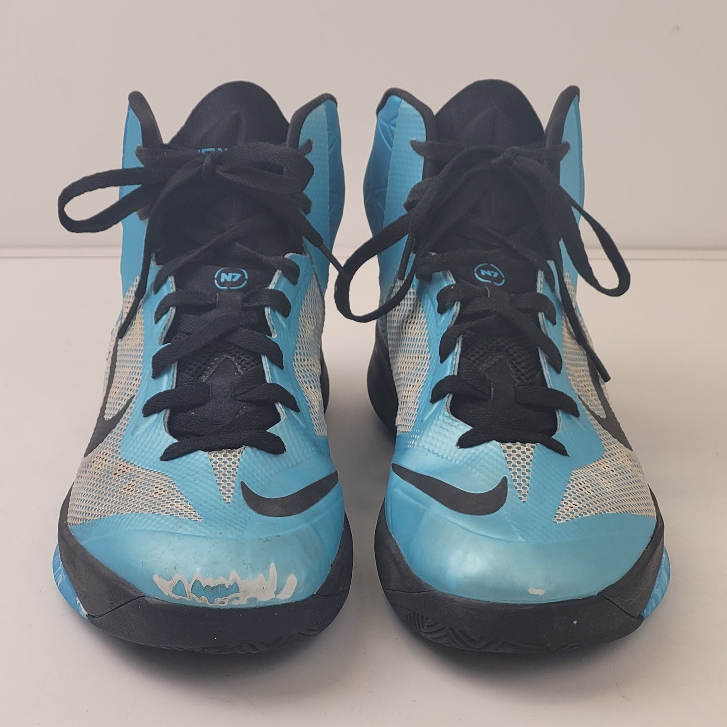 Nike Zoom Hyperfuse 2013 Blue Basketball Shoes 651636-144 Men's Sz 12