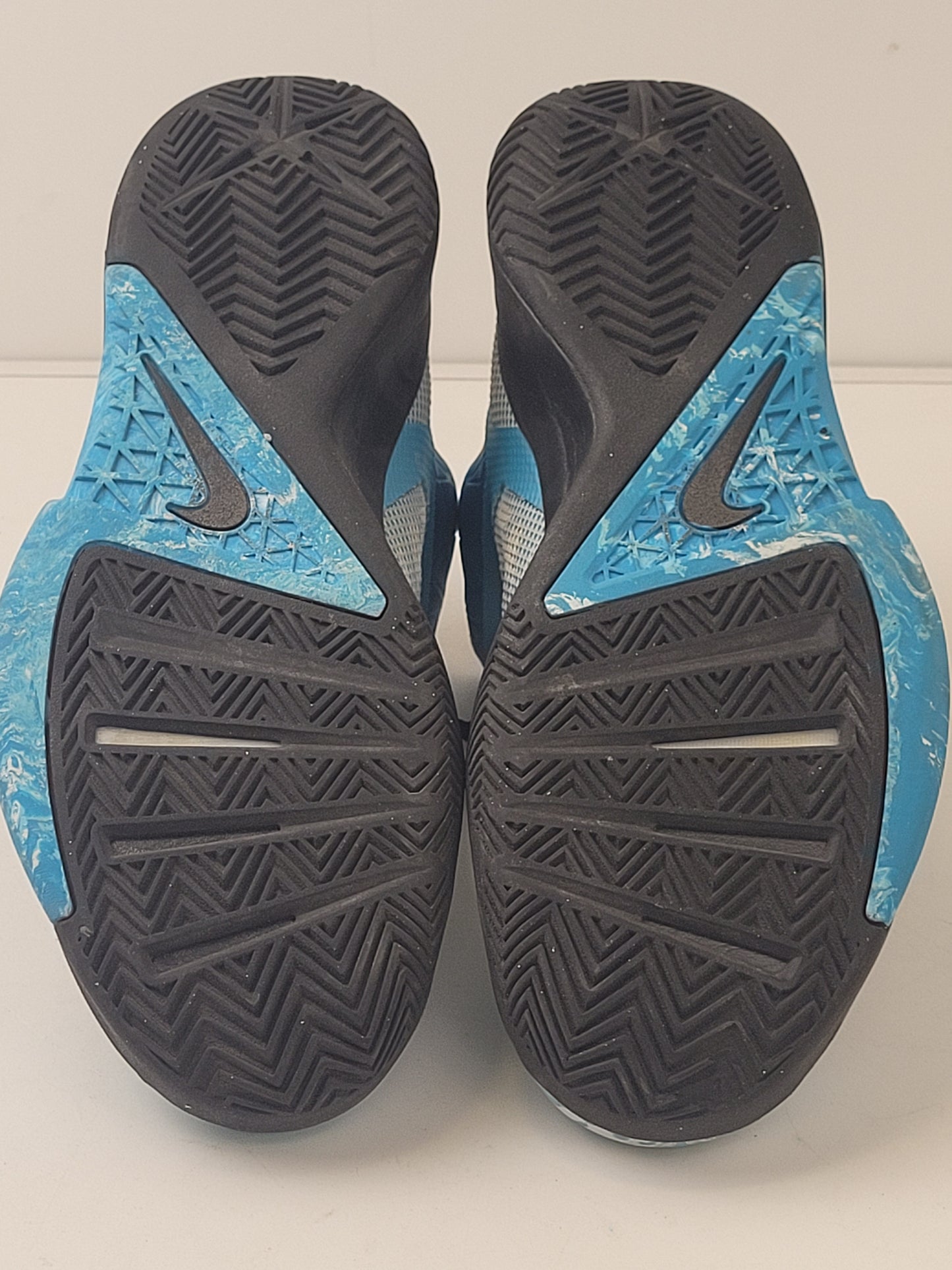 Nike Zoom Hyperfuse 2013 Blue Basketball Shoes 651636-144 Men's Sz 12