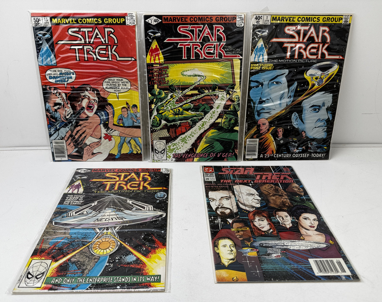 Set of 10 Vintage Star Trek Comics (Multi Series, 1st Edition Etc)