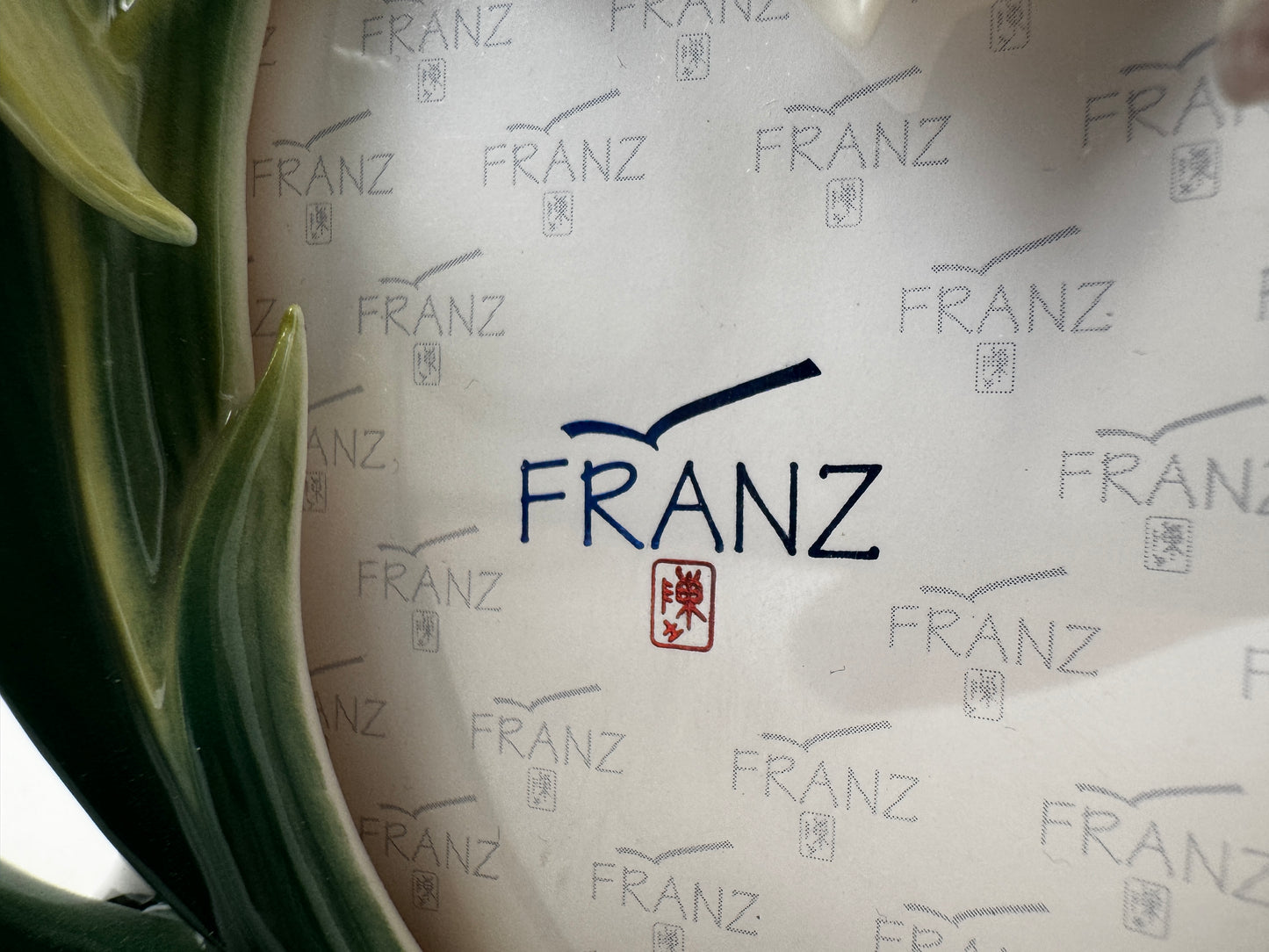 Franz Porcelain Sculpted Picture Frame Papillon Butterfly