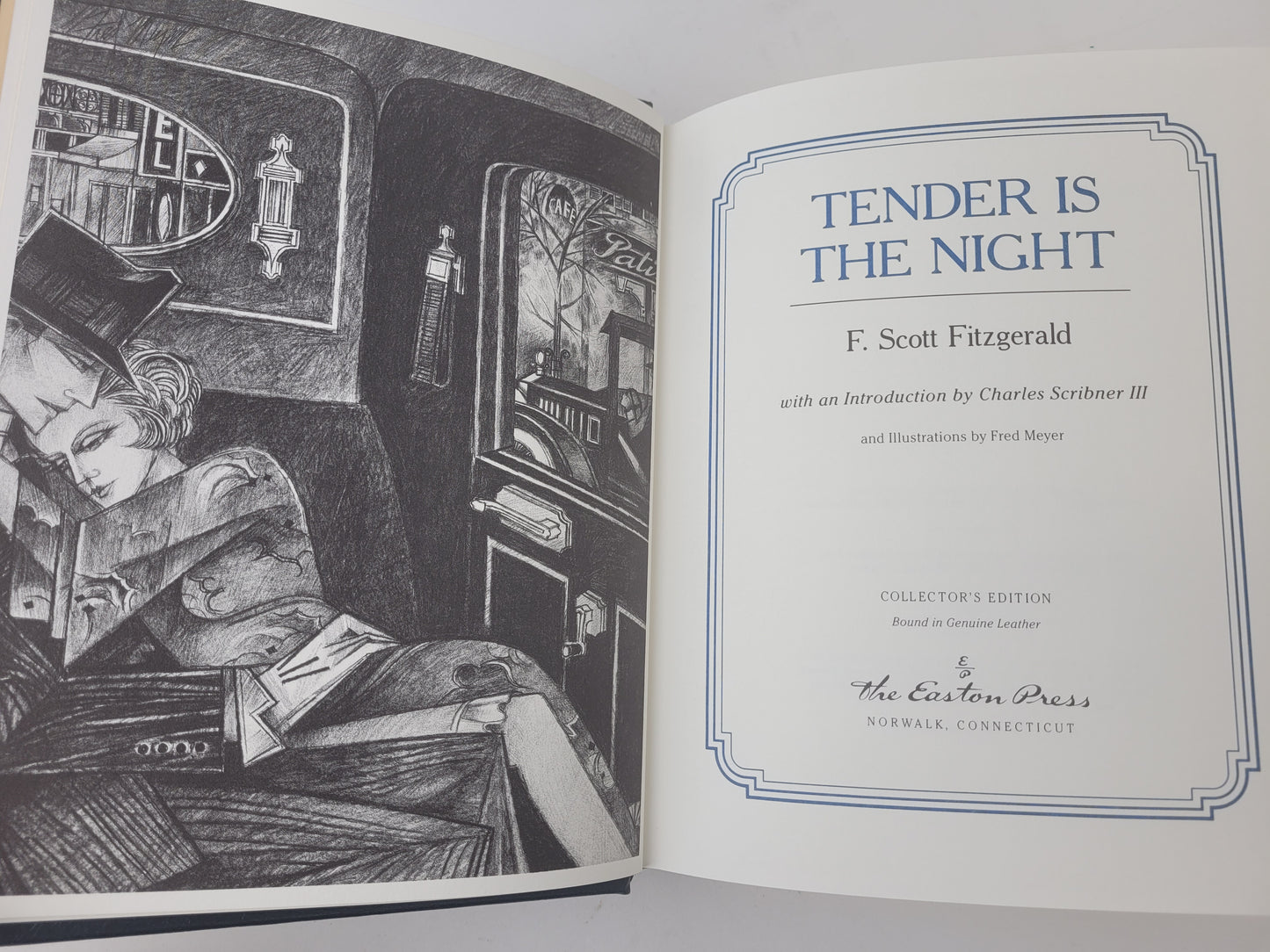 Tender is the Night and Book Plate Fitzgerald Easton Press Leather Edition 1991