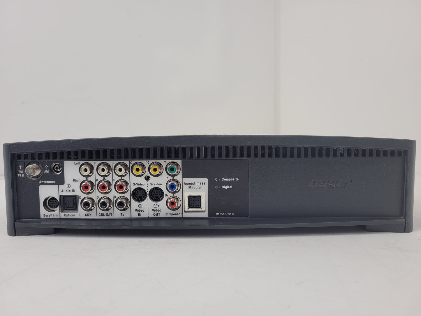 BOSE Model AV3-2-1 II Sound System Media Center Console, Speakers & Remote (Untested)