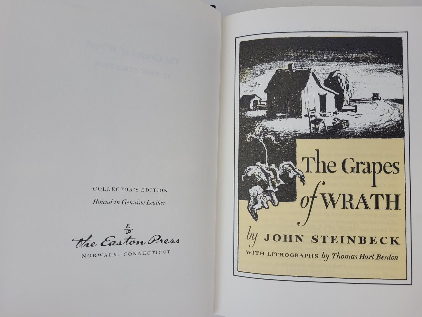 The Grapes of Wrath by John Steinbeck Easton Press Collector's Edition Leather 1968