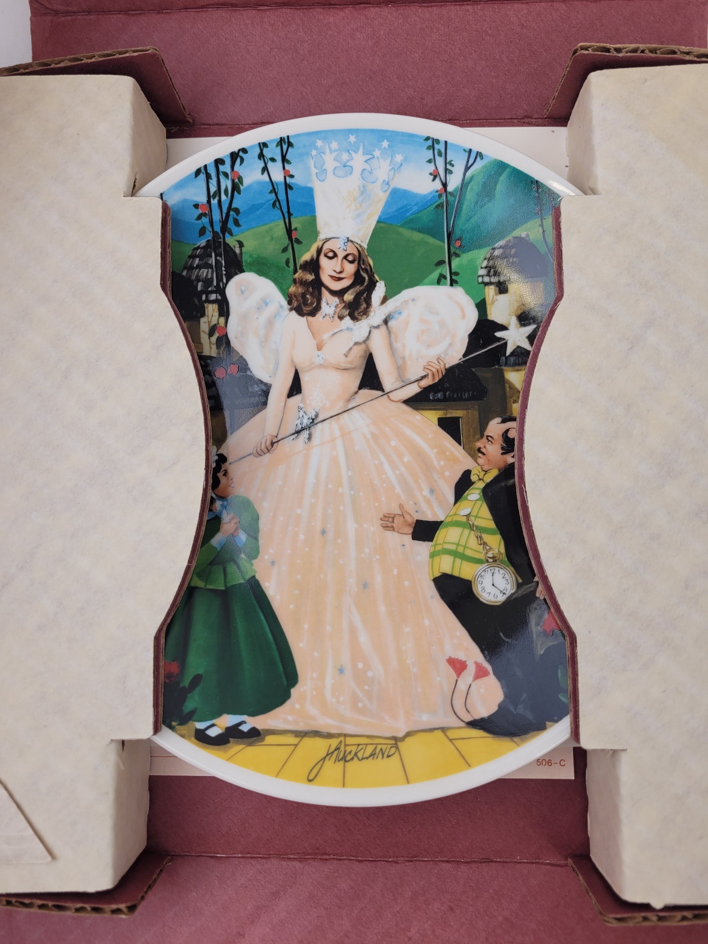 Wizard of Oz Complete Set of 8 Aukland Plates 1979 Knowles Fine China NIB