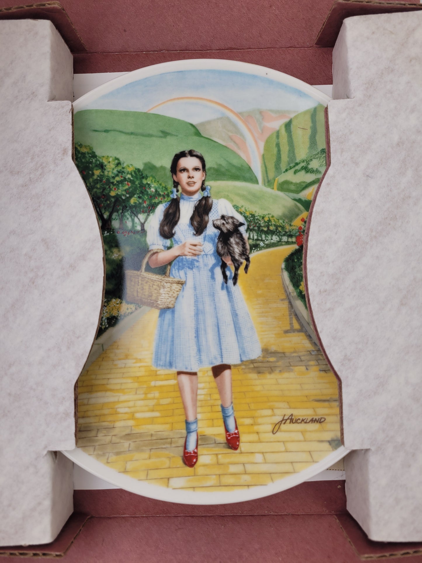 Wizard of Oz Complete Set of 8 Aukland Plates 1979 Knowles Fine China NIB
