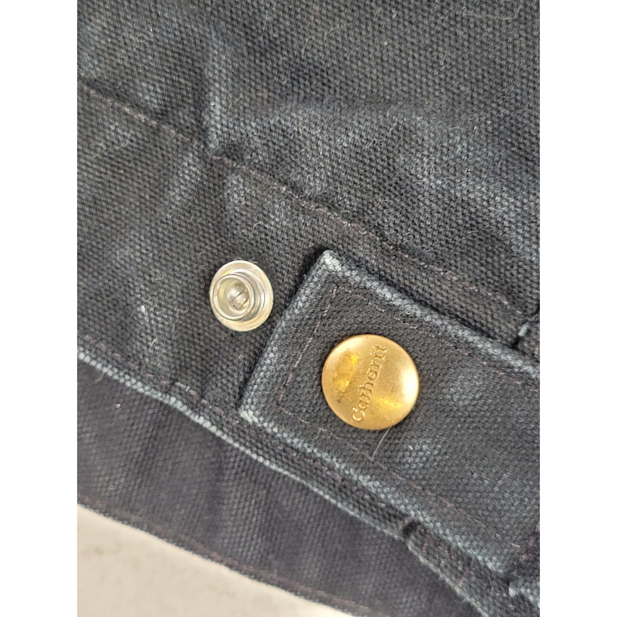 Vintage Carhartt J01 BLK Blanket Lined Detroit Jacket Sz 42 Regular Made in USA