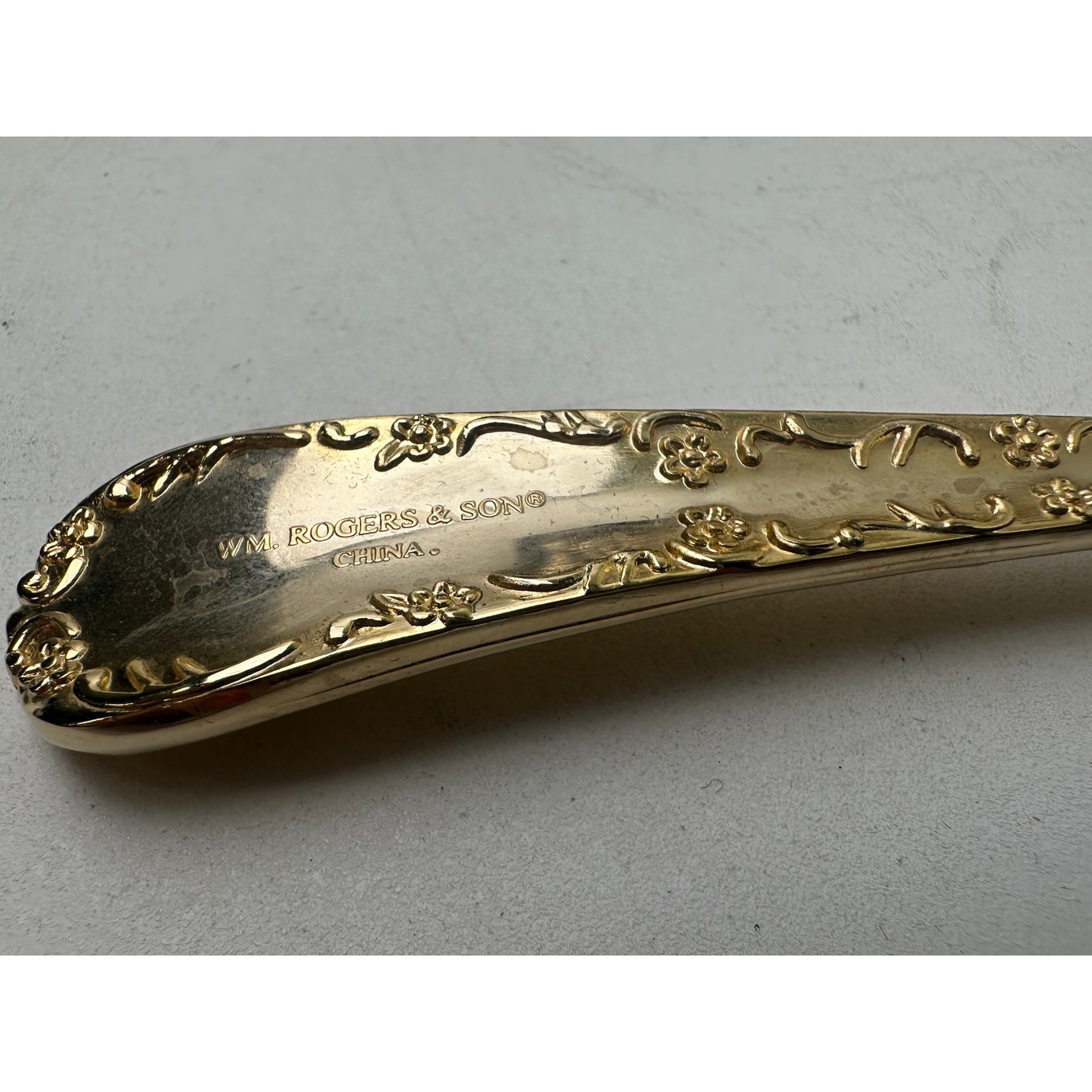 WM. Rogers & Son Enchanted Rose Gold Plated Flatware Set 62 PC Some New & Sealed