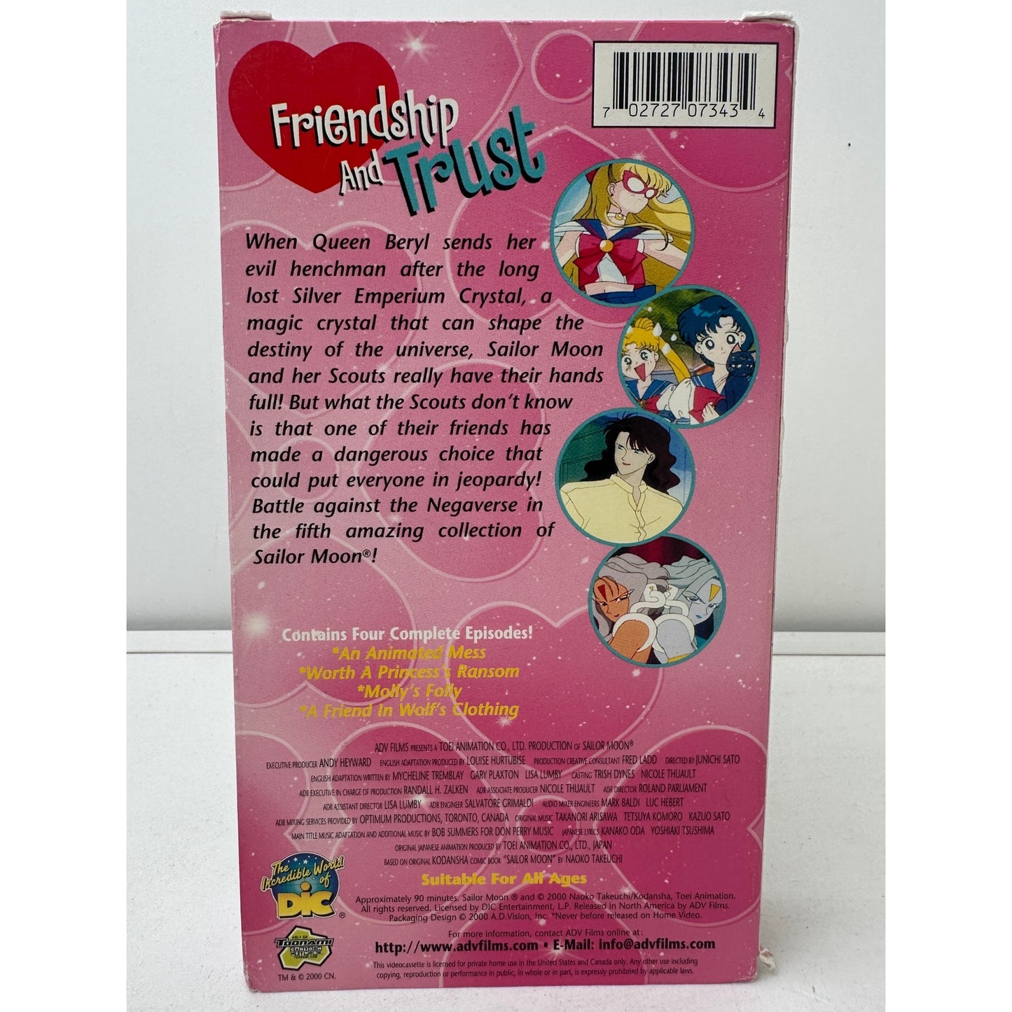 Vintage Sailor Moon VHS Lot of 6 | DiC English Dub ADV Films