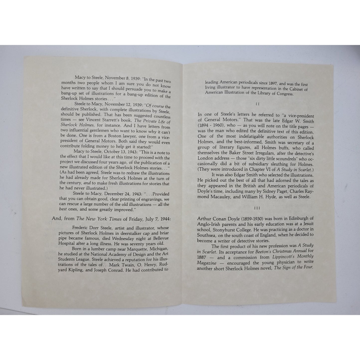 The Adventures of Sherlock Holmes - Easton Press - 3 Volume Set - Like New