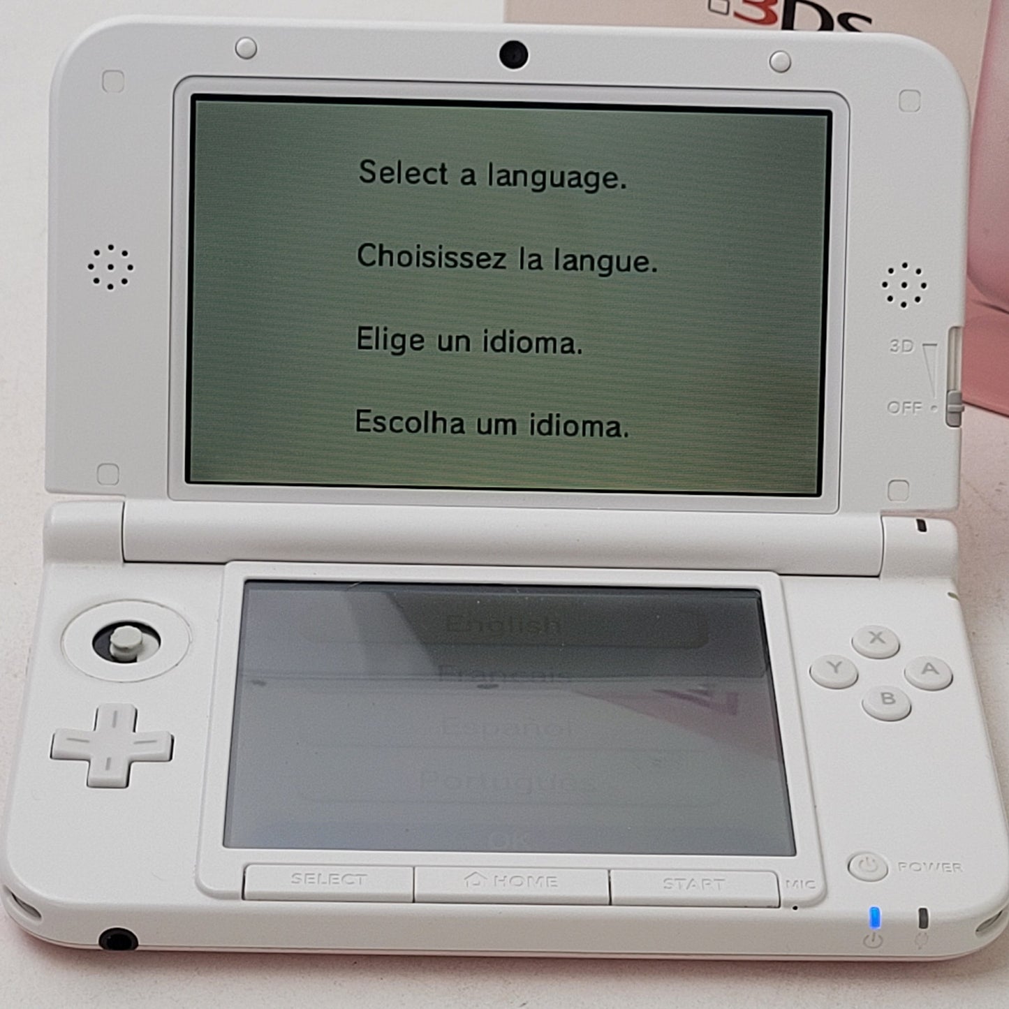 Nintendo 3DS XL LL Pink in Box | Factory Reset | Comes with Game & Charger