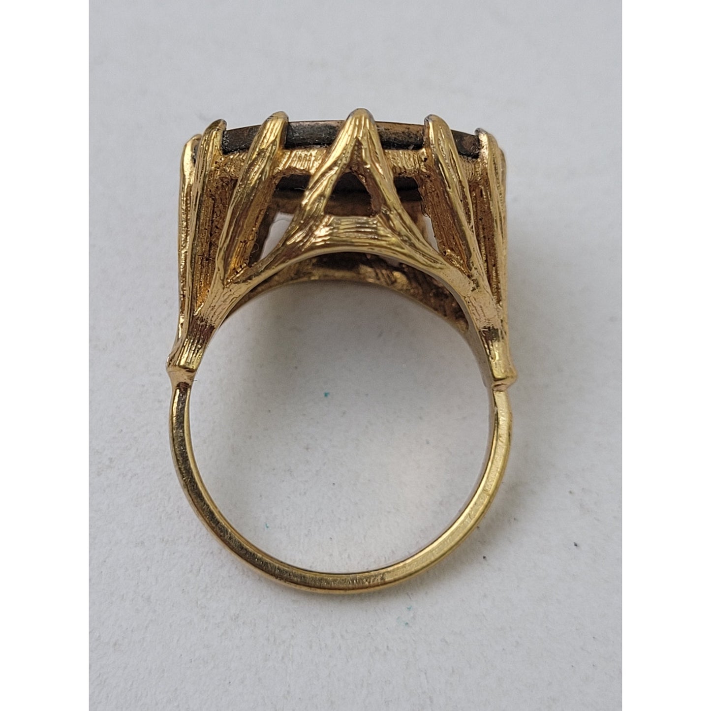 Vintage 1907 Penny Ring 18K GE Gold Electroplated Band | Sz 8.75