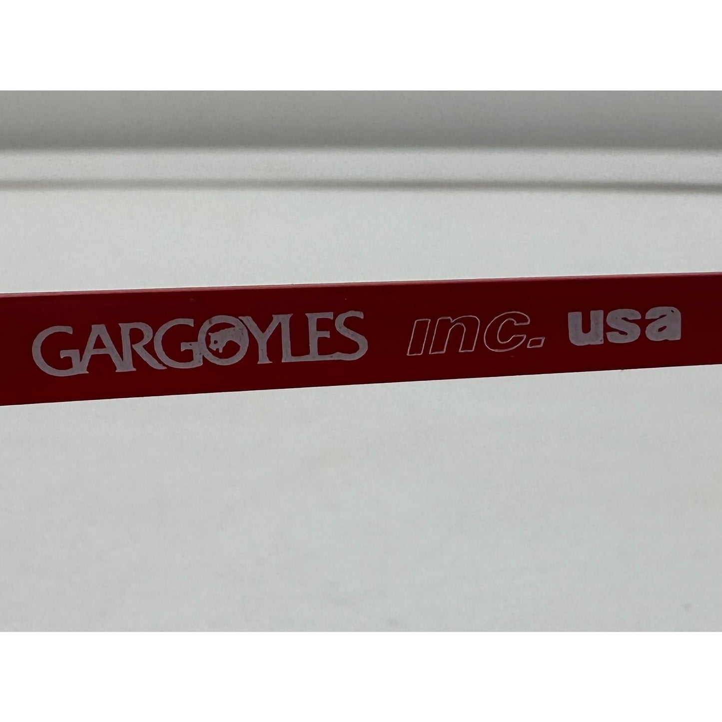 Vintage 1980s Gargoyles Classic Shield Red Sunglasses With Case