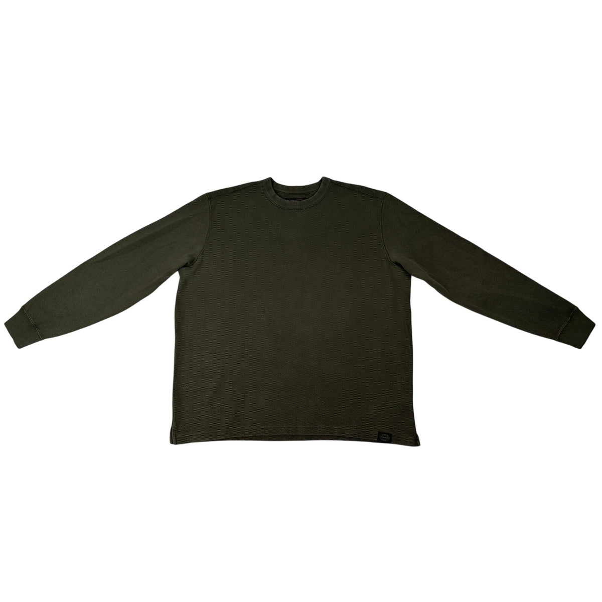 Filson Olive Green Knit Thermal Crewneck Sweater Men's Sz XL