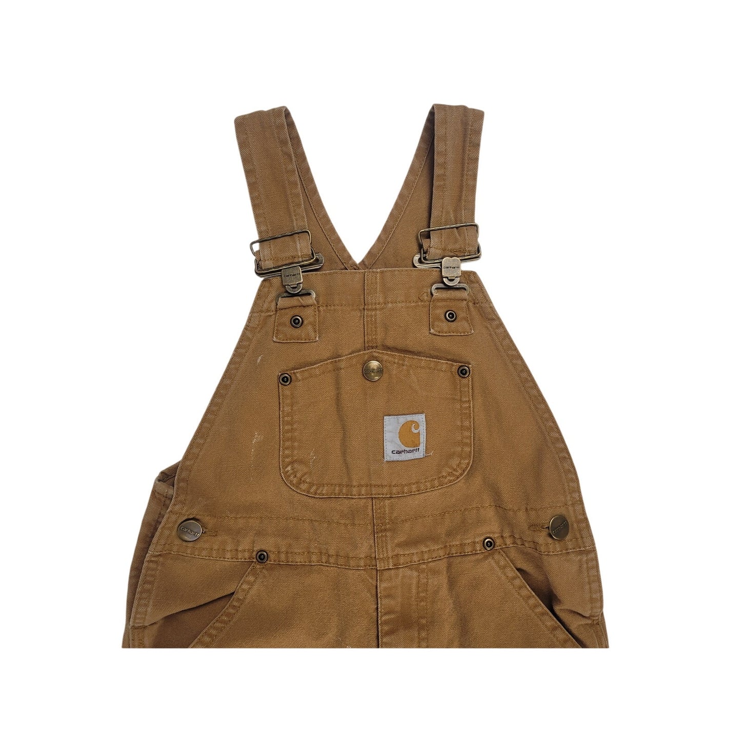Carhartt Youth Washed Duck Bib Overalls Boys' Sz 5