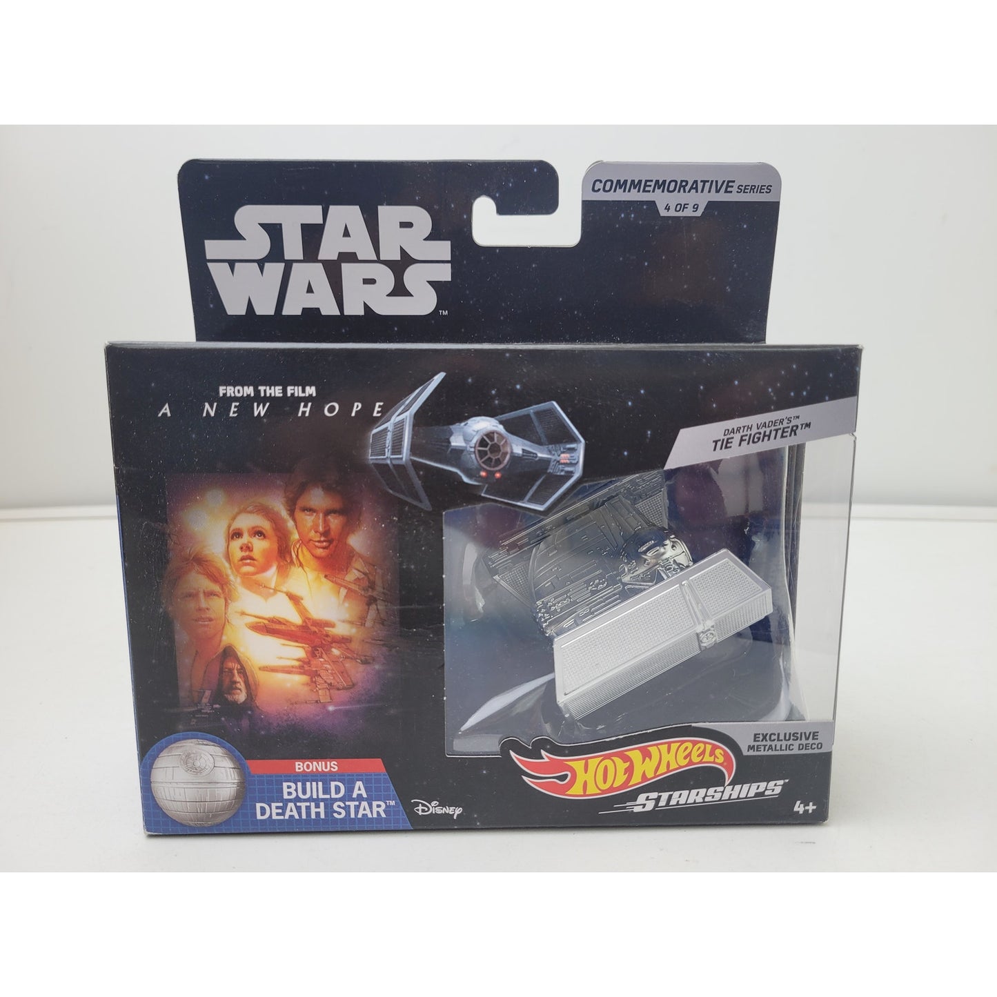 Hot Wheels Star Wars Commemorative Silver Series Set of 9 Diecast Starships NIP