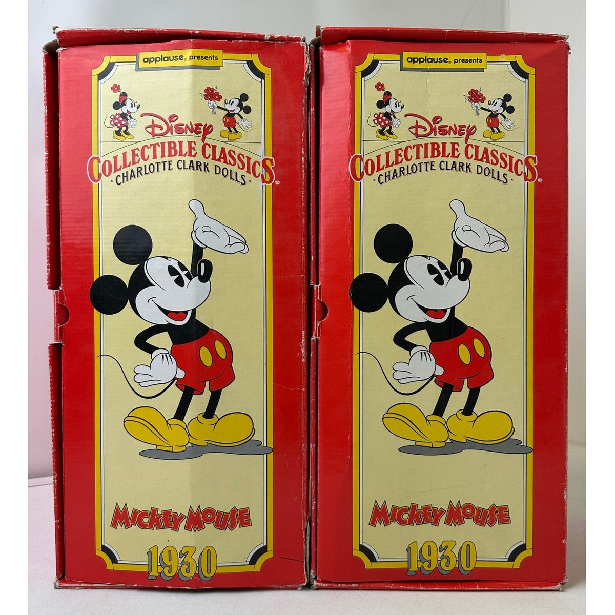 VTG Disney Collectible Classics Mickey & Minnie Mouse Plush Dolls